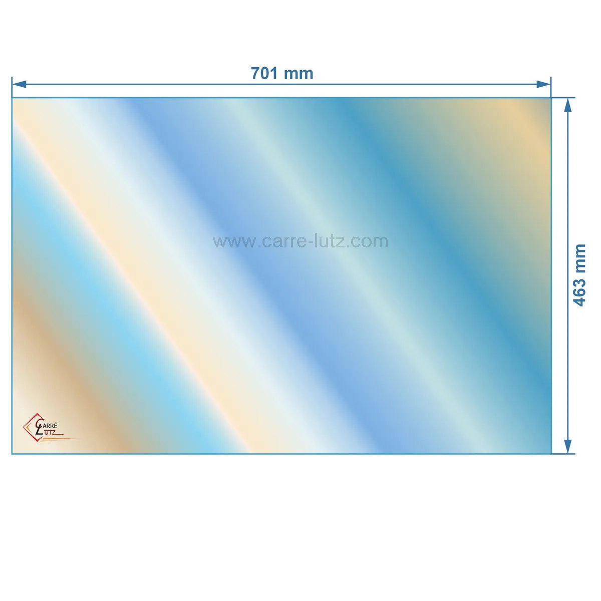 00285  Verre réfractaire Vitrocéramique 701x463 mm compatible avec Invicta - AX126280 131,20 €