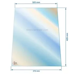 00288  AX605344B - verre réfractaire Vitrocéramique 429x370/325 mm Invicta Aratos 109,10 €