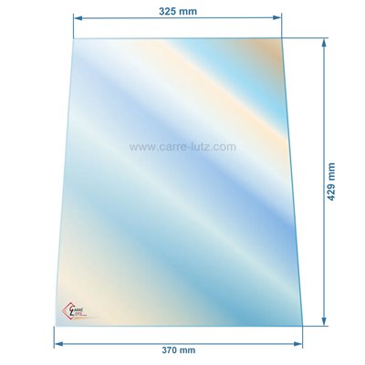 00288  Verre réfractaire Vitrocéramique 429x370/325 mm compatible avec Invicta Aratos - AX605344B 72,90 €