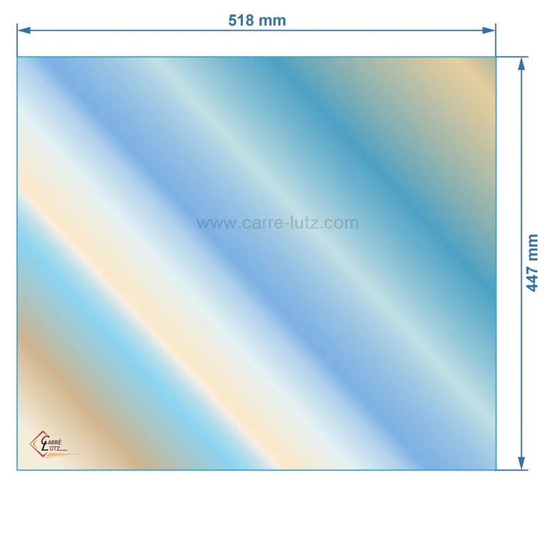 00294  AX126575A - verre réfractaire Vitrocéramique 518x447 mm Invicta Flameo 109,40 €