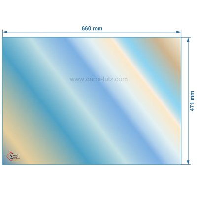 00295  Verre réfractaire Vitrocéramique 660x471 mm compatible avec Invicta - AX186590B 125,70 €