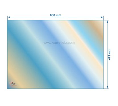 00295  Verre réfractaire Vitrocéramique 660x471 mm compatible avec Invicta - AX186590B 125,70 €