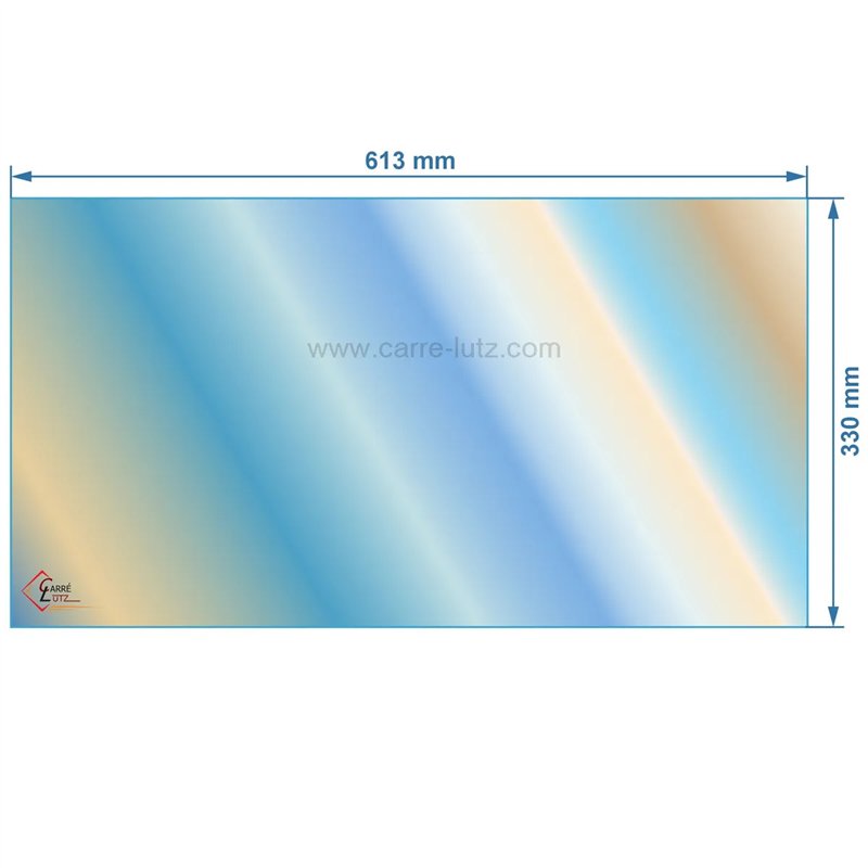 00297  AX116674A - verre réfractaire Vitrocéramique 613x330 mm Invicta  97,60 €