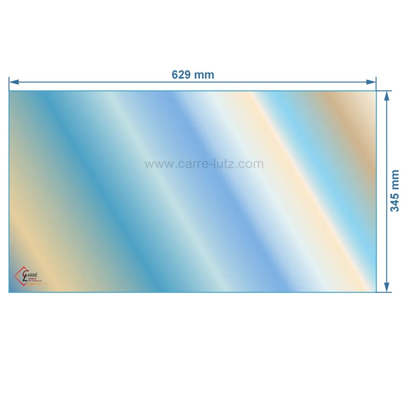 00298  AX826674A - verre réfractaire Vitrocéramique 629x435 mm non sérigraphiée Invicta  143,60 €