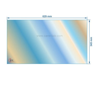 AX826674A - verre réfractaire Vitrocéramique 629x435 mm non sérigraphiée  Invicta 
