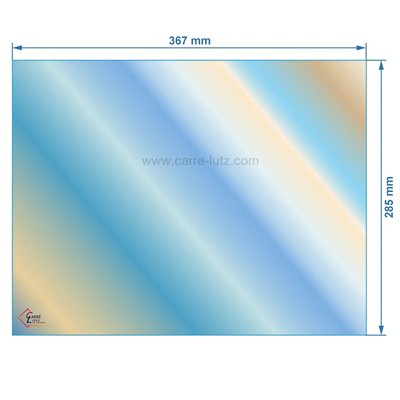 00299  AX516675A - verre réfractaire Vitrocéramique 367x285 mm Invicta  52,80 €
