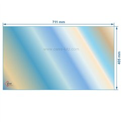 00301  AX116682A - verre réfractaire Vitrocéramique 711x405 mm Invicta  132,20 €