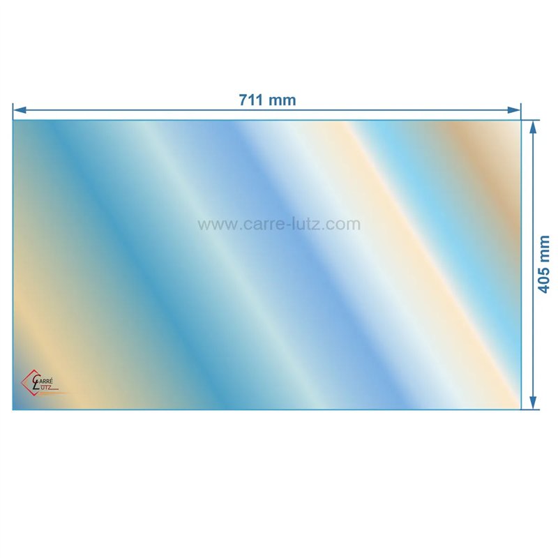 00301  AX116682A - verre réfractaire Vitrocéramique 711x405 mm Invicta  132,20 €