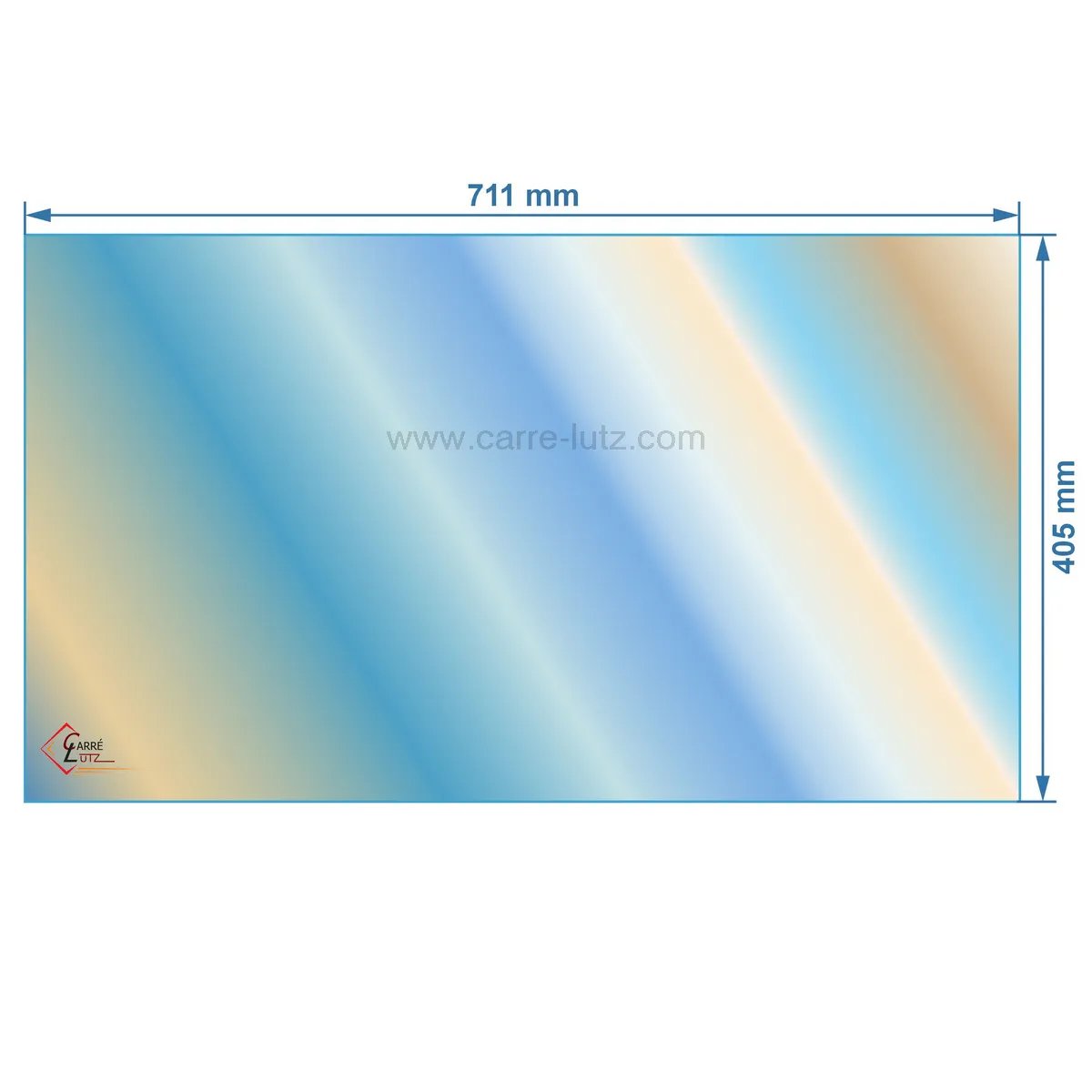 00301  AX116682A - verre réfractaire Vitrocéramique 711x405 mm Invicta  116,40 €