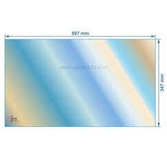 00304  AX226774A - Vitre réfractaire Vitrocéramique 597x347 mm Invicta 99,60 €