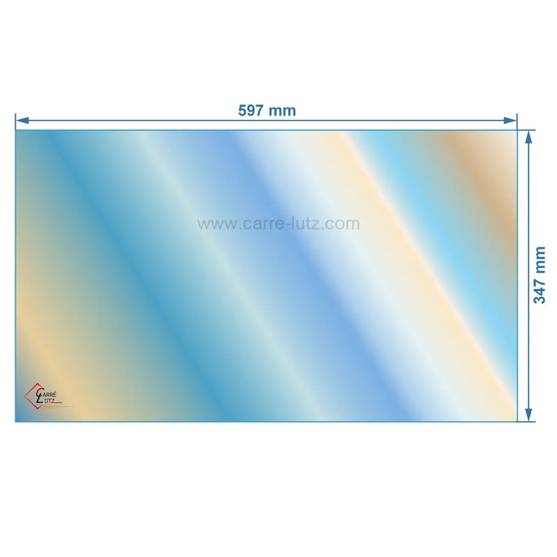 00304  AX226774A - Vitre réfractaire Vitrocéramique 597x347 mm Invicta 99,60 €