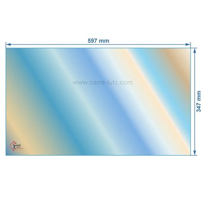 00304  AX226774A - Vitre réfractaire Vitrocéramique 597x347 mm Invicta 87,60 €