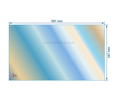 AX226774A - Vitre réfractaire Vitrocéramique 597x347 mm Invicta