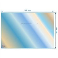 00308  AX603825A - Vitre réfractaire Vitrocéramique 682x463 mm Invicta 143,40 €