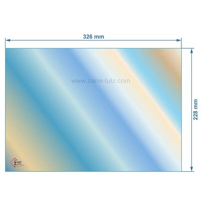 00309  AX606138A - Vitre réfractaire Vitrocéramique 326x228 mm Invicta 31,50 €