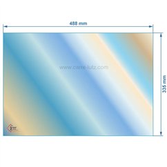 00310  AX610444A - Vitre réfractaire Vitrocéramique 488x335 mm Invicta  81,90 €
