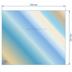 00311  AX161698A - Vitre réfractaire Vitrocéramique 376x321 mm Invicta  64,70 €