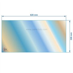 00313  AX216570A - Vitre réfractaire Vitrocéramique 620x308 mm Invicta  93,00 €