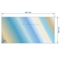 Vitre réfractaire Vitrocéramique 620x308 mm compatible avec Invicta - AX216570A