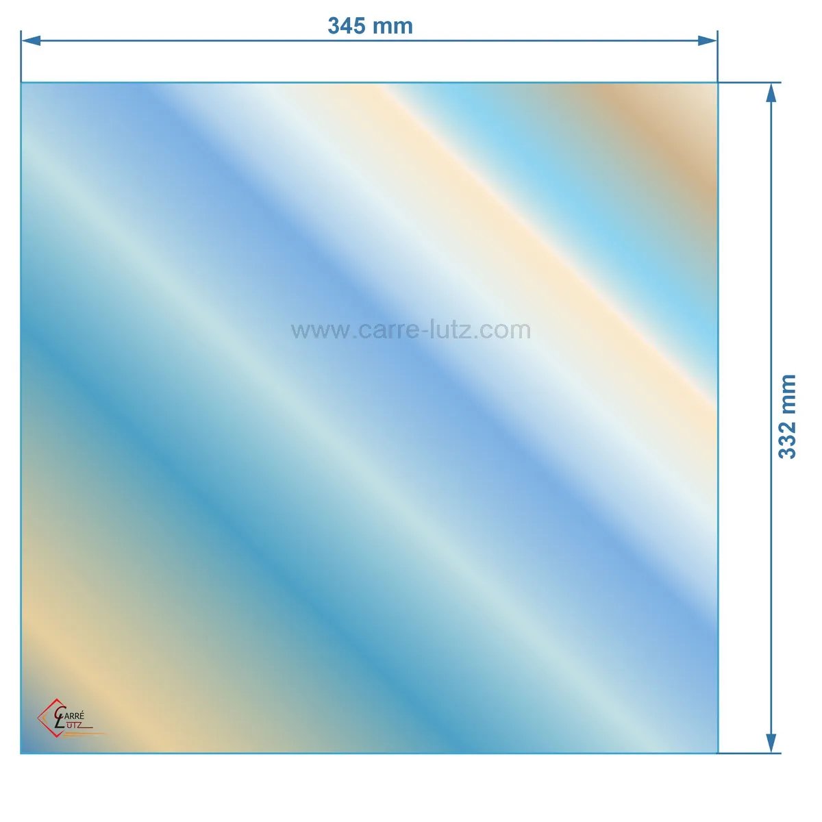 00258  AX6061311A - verre réfractaire Vitrocéramique 345x332 Invicta 56,50 €