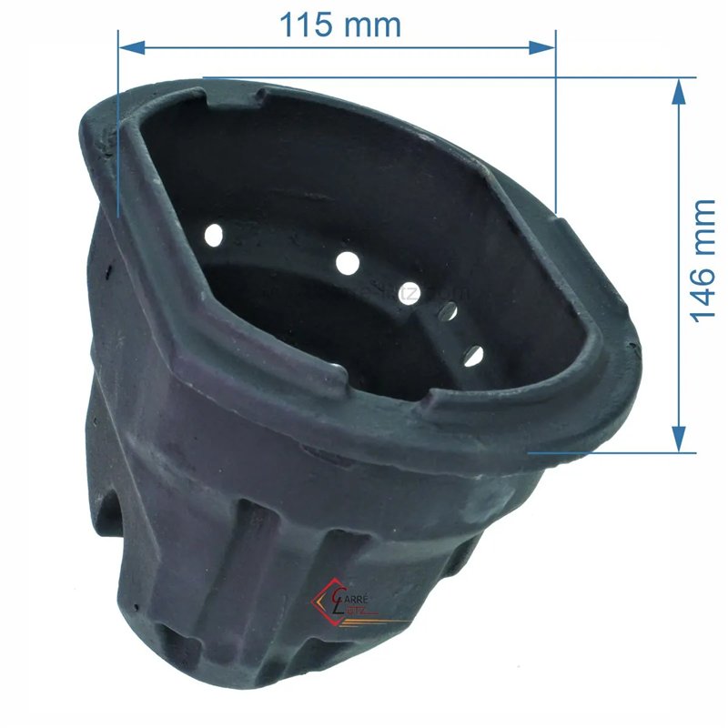 Pot bruleur ou creuset de foyer pour poele a granulé compatible avec Invicta - 1121114101