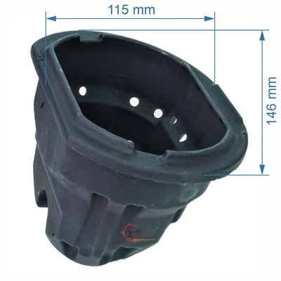 704433  1121114101 - Pot bruleur ou creuset de foyer pour poele a granulé Invicta 44,20 €