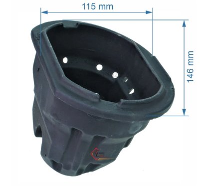 1121114101 - Pot bruleur ou creuset  de foyer pour poele a granulé Invicta