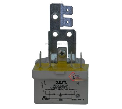 730204  Filtre antiparasite 0,1 mf 2 x 25 pf 6,00 €