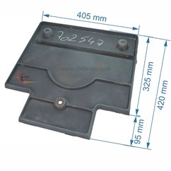 702547  14303366701 - Semelle de boite à fumée de foyer Godin 366701 145,50 €