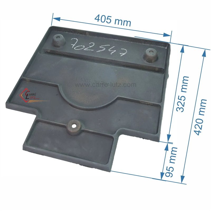 702547  14303366701 - Semelle de boite à fumée de foyer Godin 366701 145,50 €