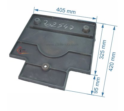 702547  14303366701 - Semelle de boite à fumée de foyer Godin 366701 145,50 €