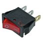 Interrupteur à voyant rouge 16A 250V 3 cosses