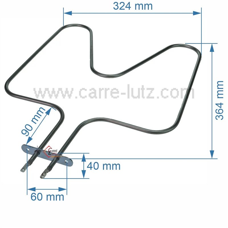 20390010  3570635015 - Résistance de sole 1000W de four A Martin Electrolux  8,90 €
