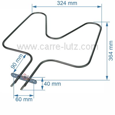 20390010  3570635015 - Résistance de sole 1000W de four A Martin Electrolux  8,90 €