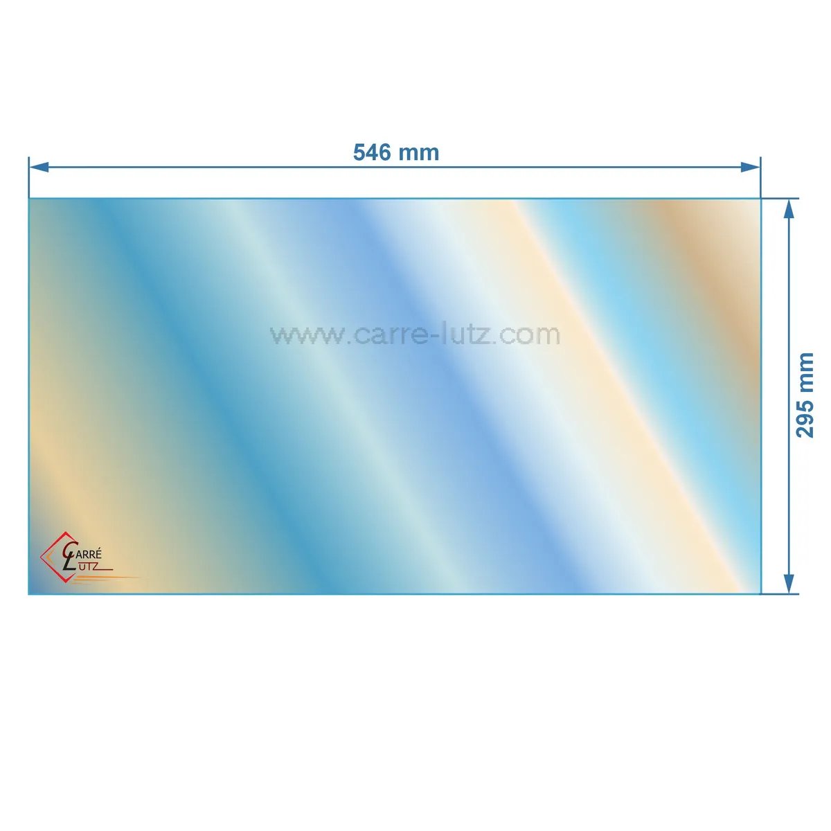 00250  AXDV50975 - verre réfractaire Vitrocéramique 546X295mm Deville 7847 65,20 €
