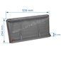Plaque arrière pour foyer de cheminée compatible avec Deville 7880 - P0020332