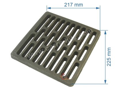 Grille de fond adaptable de foyer Deville