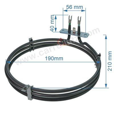 203179  91200888 - Résistance circulaire 2200W de four Candy Rosières 92741008 15,00 €