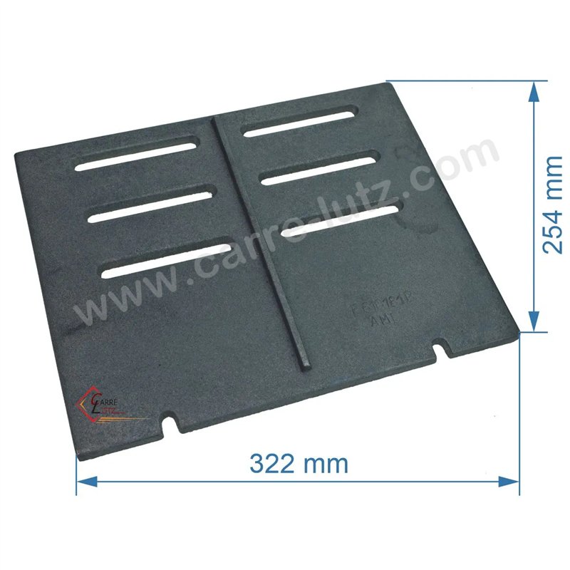 Demie grille de foyer de poêle compatible avec Invicta Astana - F610181B