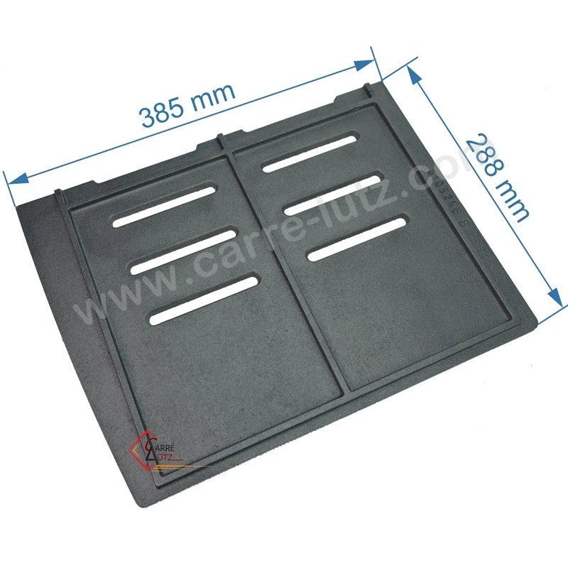 Demie grille gauche de foyer de poêle compatible avec Invicta Sedan - F610524B