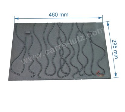 F660131B - Taque décorée FB60600131 de foyer de poêle Invicta