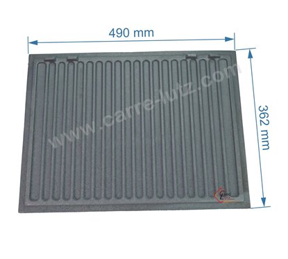 F670807B - Taque décorée FB60700224 de foyer Invicta