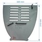Grille gauche de poele compatible avec Invicta Kaori - F612317B