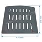 Grille foyère de foyer compatible avec Invicta Foyer 800 - F680875B