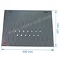 Taque décorée de foyer compatible avec Invicta - F670714B-A