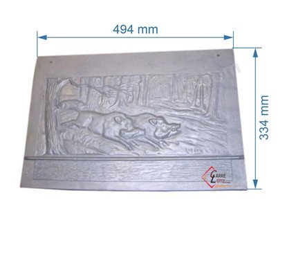 P0018663 - Plaque arrière pour insert Deville 7780