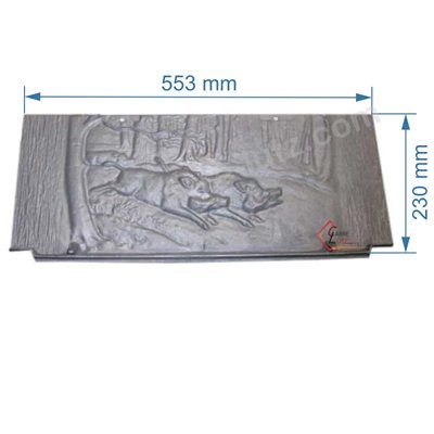 DV0019508  P0019508 - Plaque arrière pour poêle à bois Deville 7762 7765 7787 68,50 €