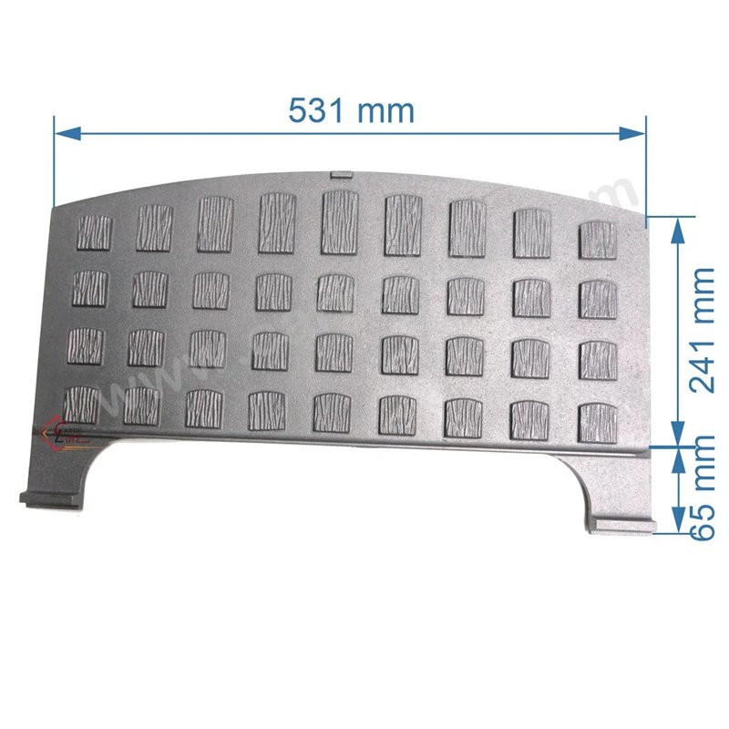 Plaque arrière pour foyer insert Deville 7866 7867