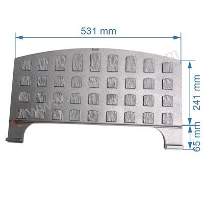 DV0021588  Plaque arrière pour foyer insert Deville 7866 7867 68,70 €