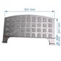 Plaque arrière pour foyer insert compatible avec Deville 7866 7867 - P0021588 Plaque arrière pour foyer insert compatible avec Deville 7866 7867 - P0021588